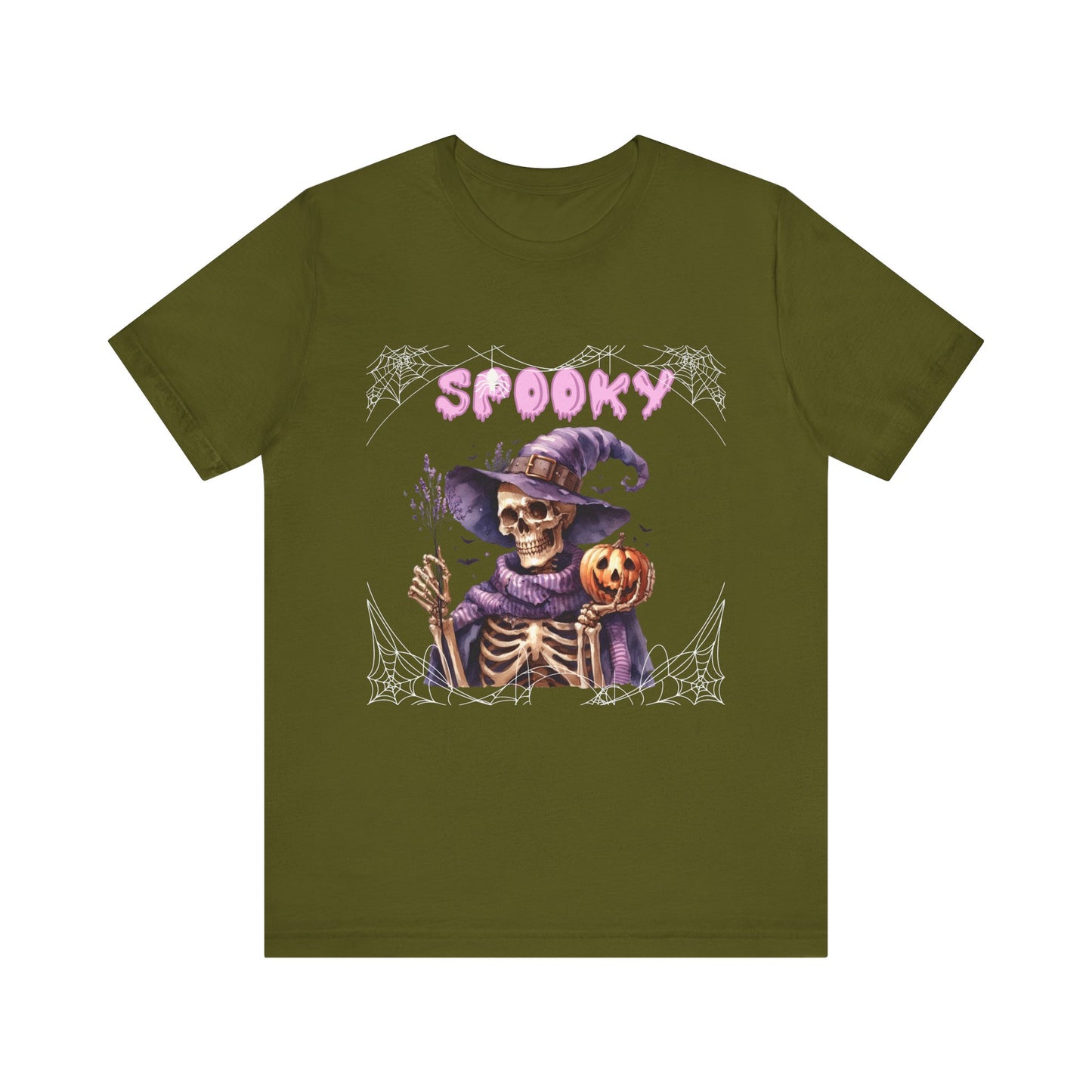 Spooky Skeleton Halloween Tee, Unisex Halloween Shirt, Trick or Treat Apparel, Fall Festivity Clothing, October Celebration Top