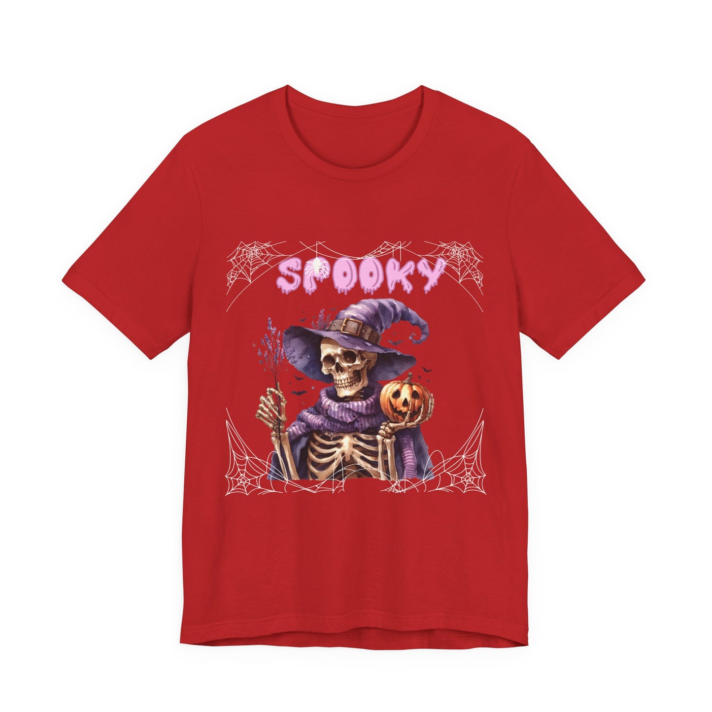 Spooky Skeleton Halloween Tee, Unisex Halloween Shirt, Trick or Treat Apparel, Fall Festivity Clothing, October Celebration Top