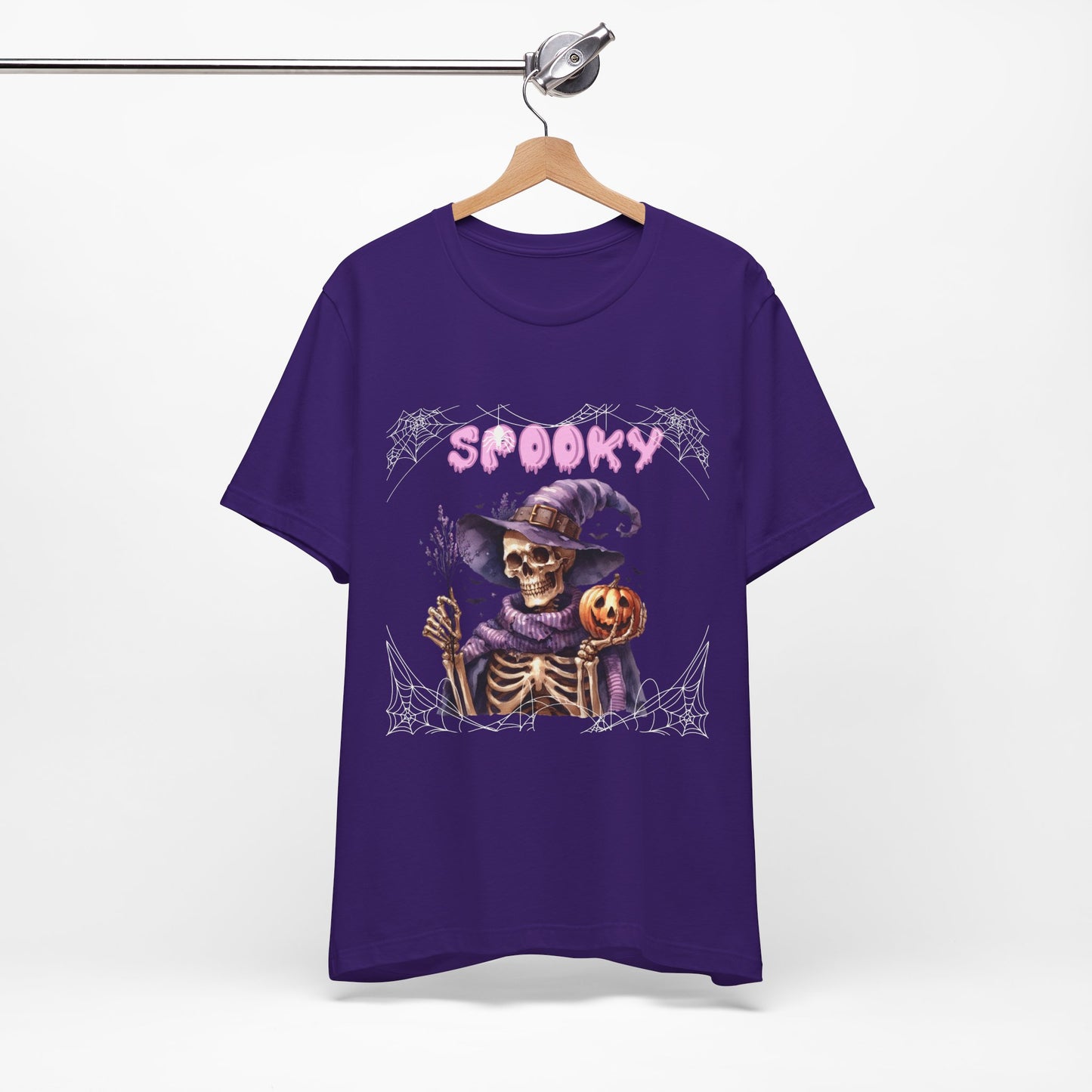 Spooky Skeleton Halloween Tee, Unisex Halloween Shirt, Trick or Treat Apparel, Fall Festivity Clothing, October Celebration Top