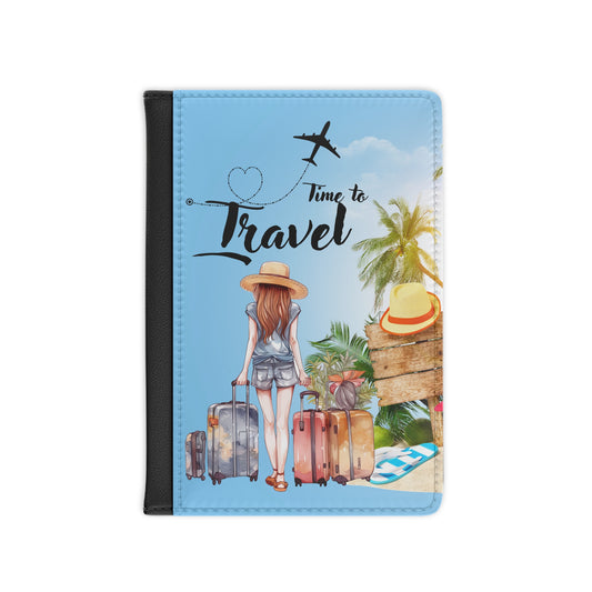 Time to Travel Passport Cover — Beach Vacation Passport Holder