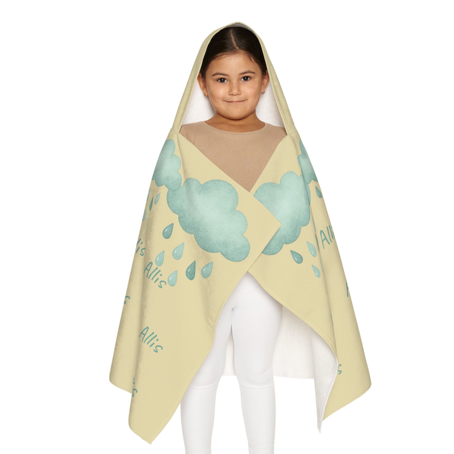 Duckling Hooded Towel — Personalized Kids Beach & Bath Towel with Umbrella Design