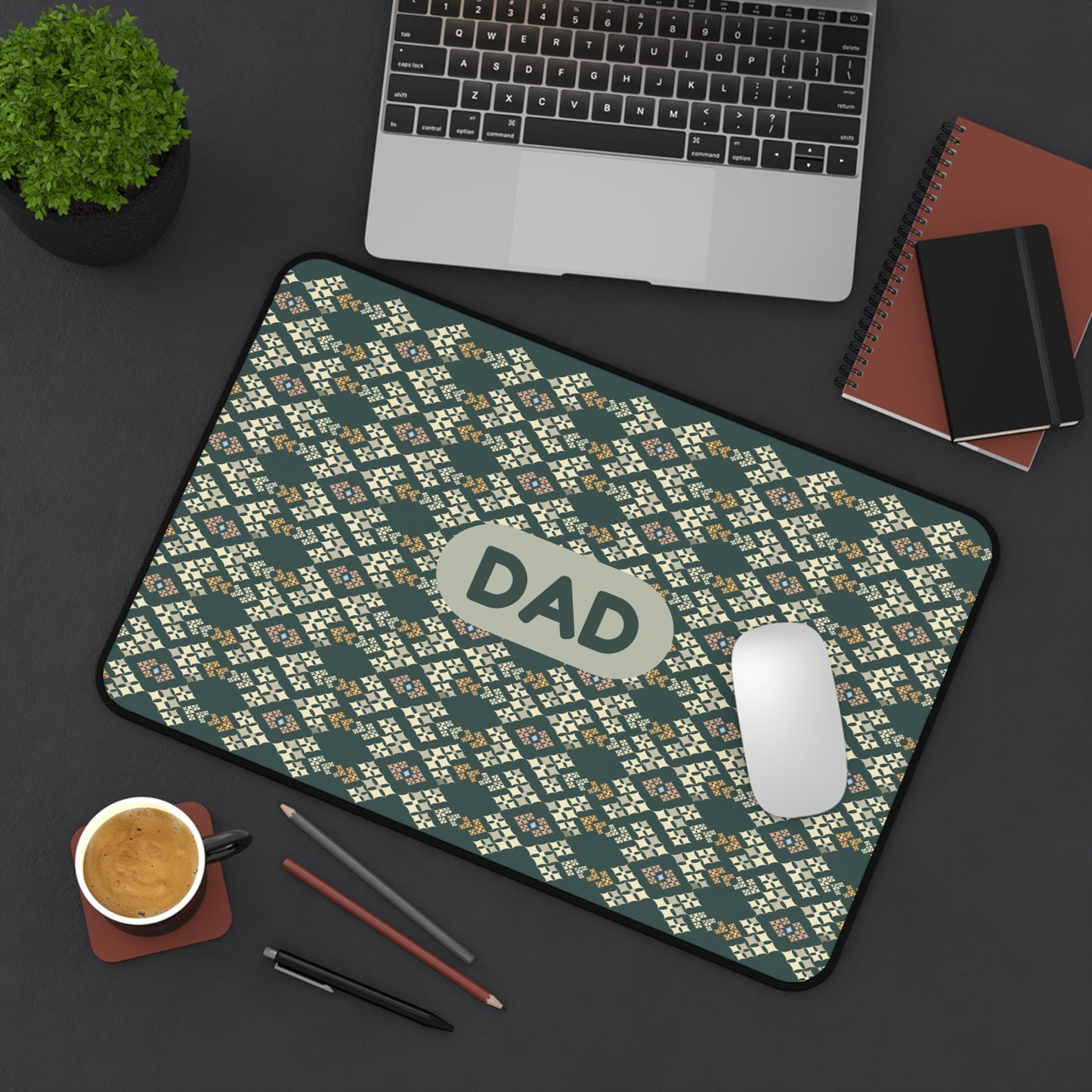 Personalized Dad Desk Mat - Stylish Office Accessory