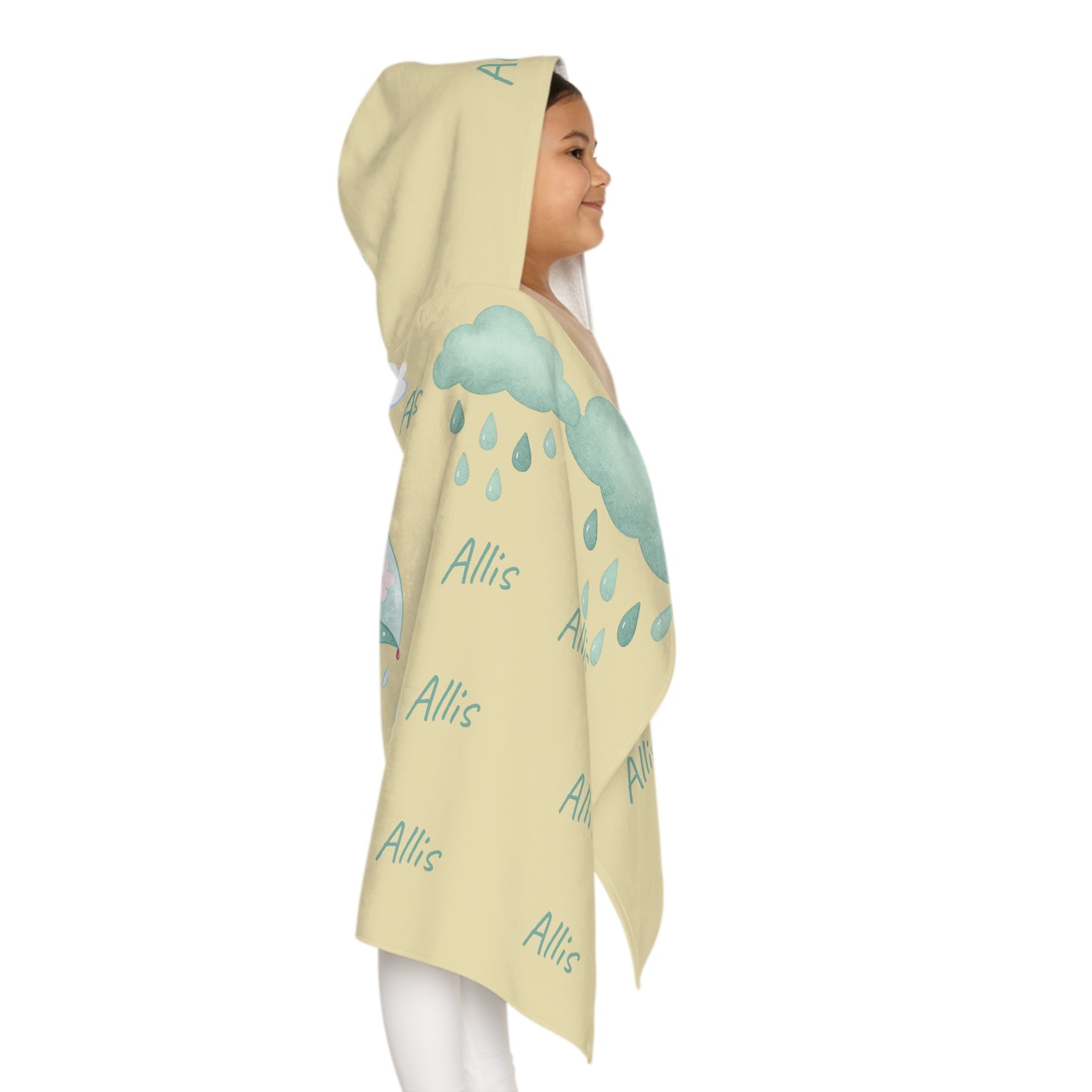 Duckling Hooded Towel — Personalized Kids Beach & Bath Towel with Umbrella Design