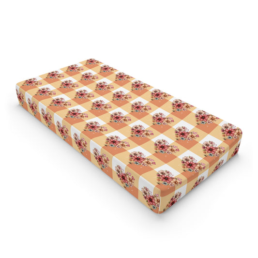 Floral Patchwork Changing Pad Cover — Rustic Peach Nursery