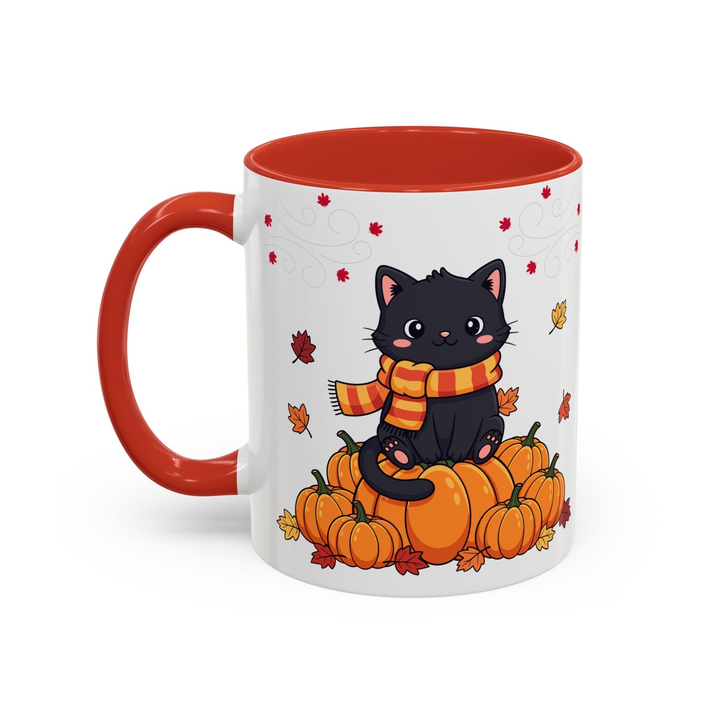 Adorable Pumpkin Cat Coffee Mug