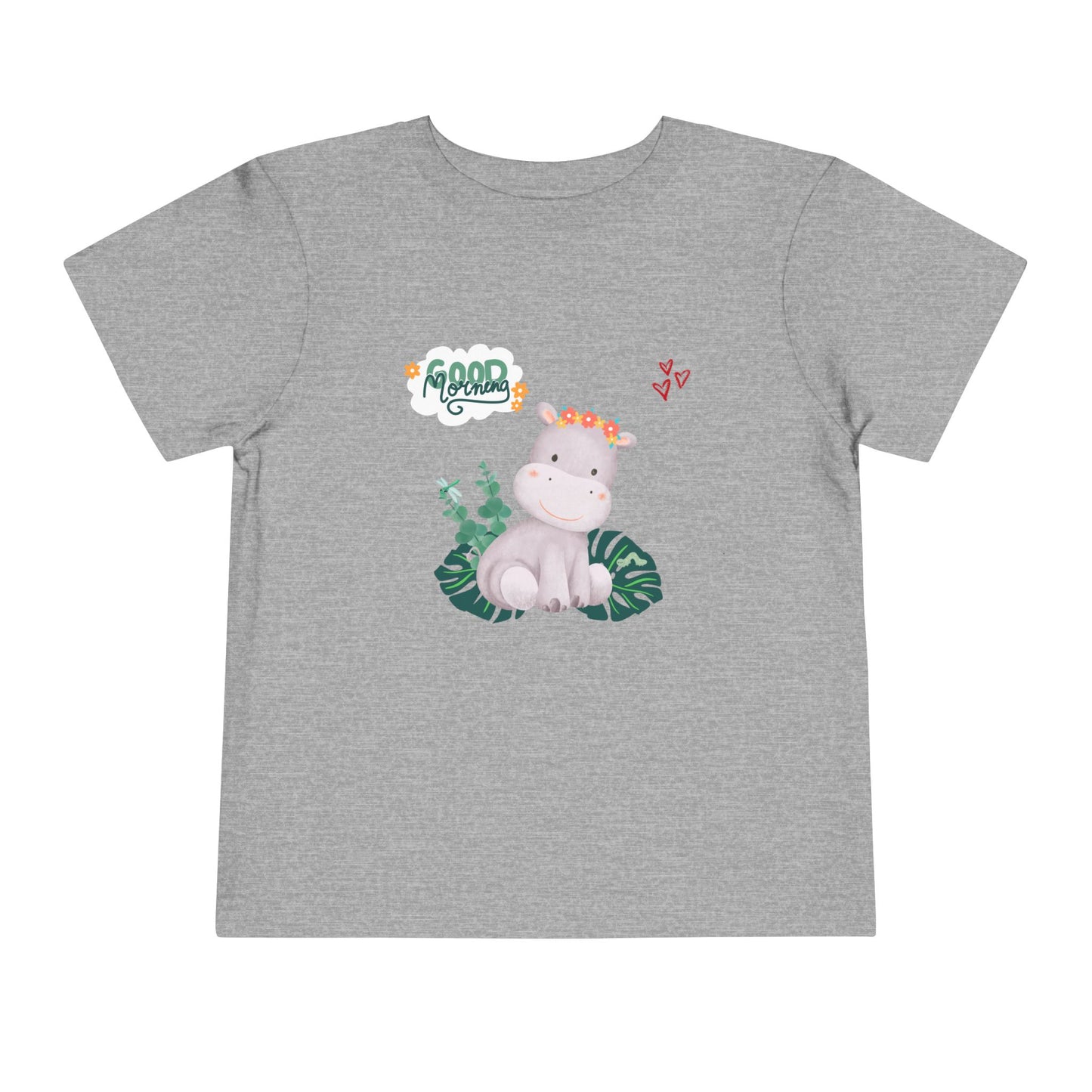 Toddler Short Sleeve Tee with Cute Hippo Design, Fun Kids Tee, Playful Toddler Clothing, Good Vibes T-Shirt, Gift for Little Ones, [...]