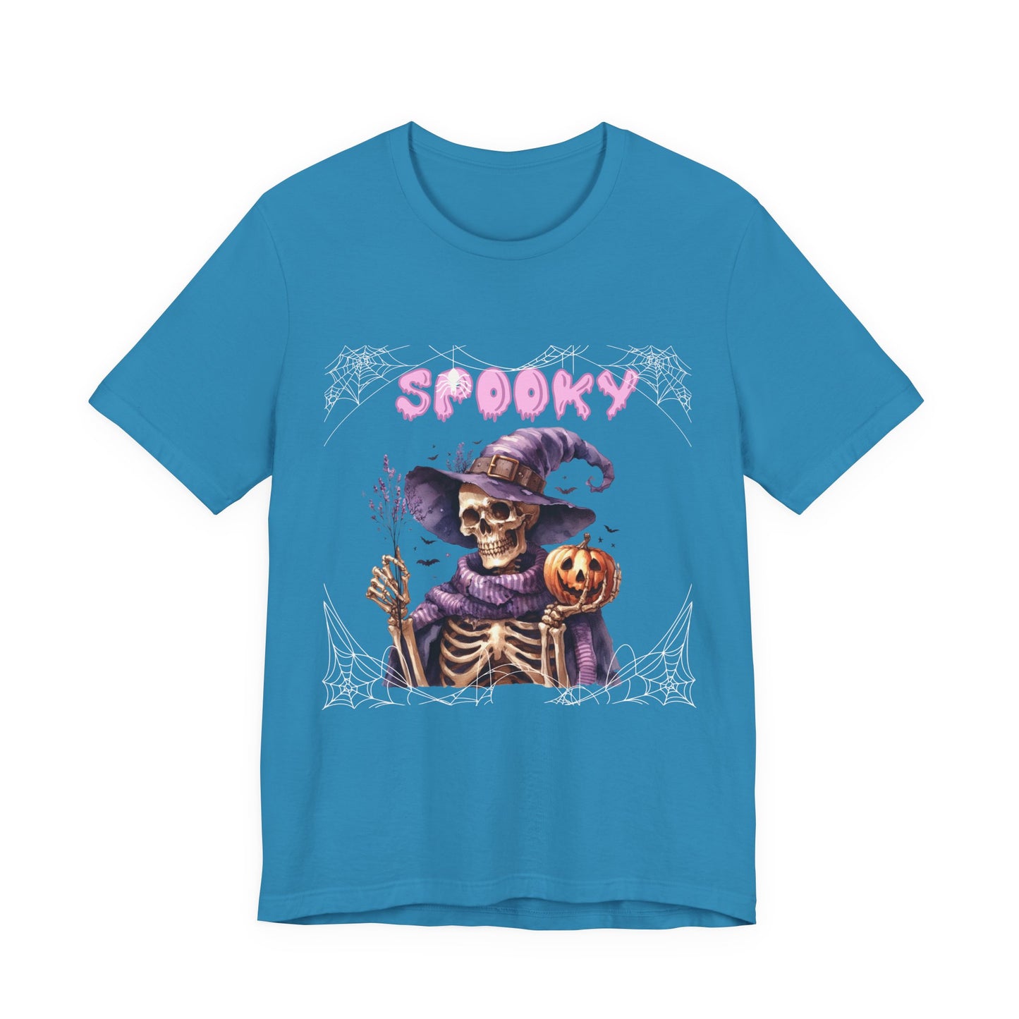 Spooky Skeleton Halloween Tee, Unisex Halloween Shirt, Trick or Treat Apparel, Fall Festivity Clothing, October Celebration Top
