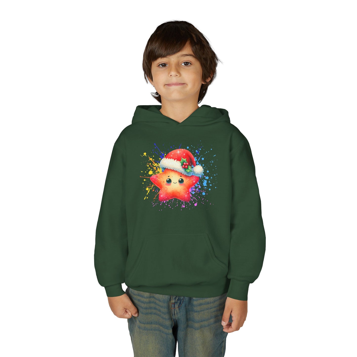 Cute Holiday Star Hoodie for Kids