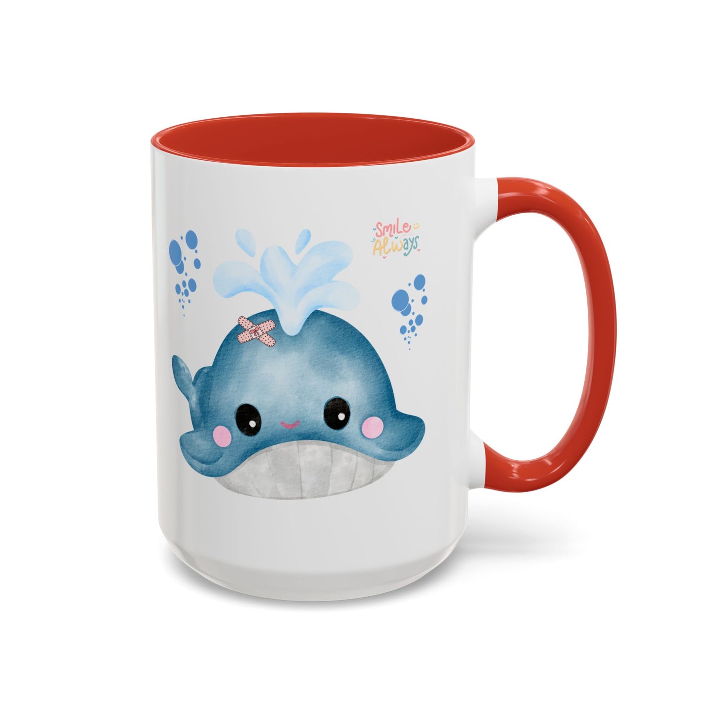 Whale with a bandage and bubble Coffee Mug
