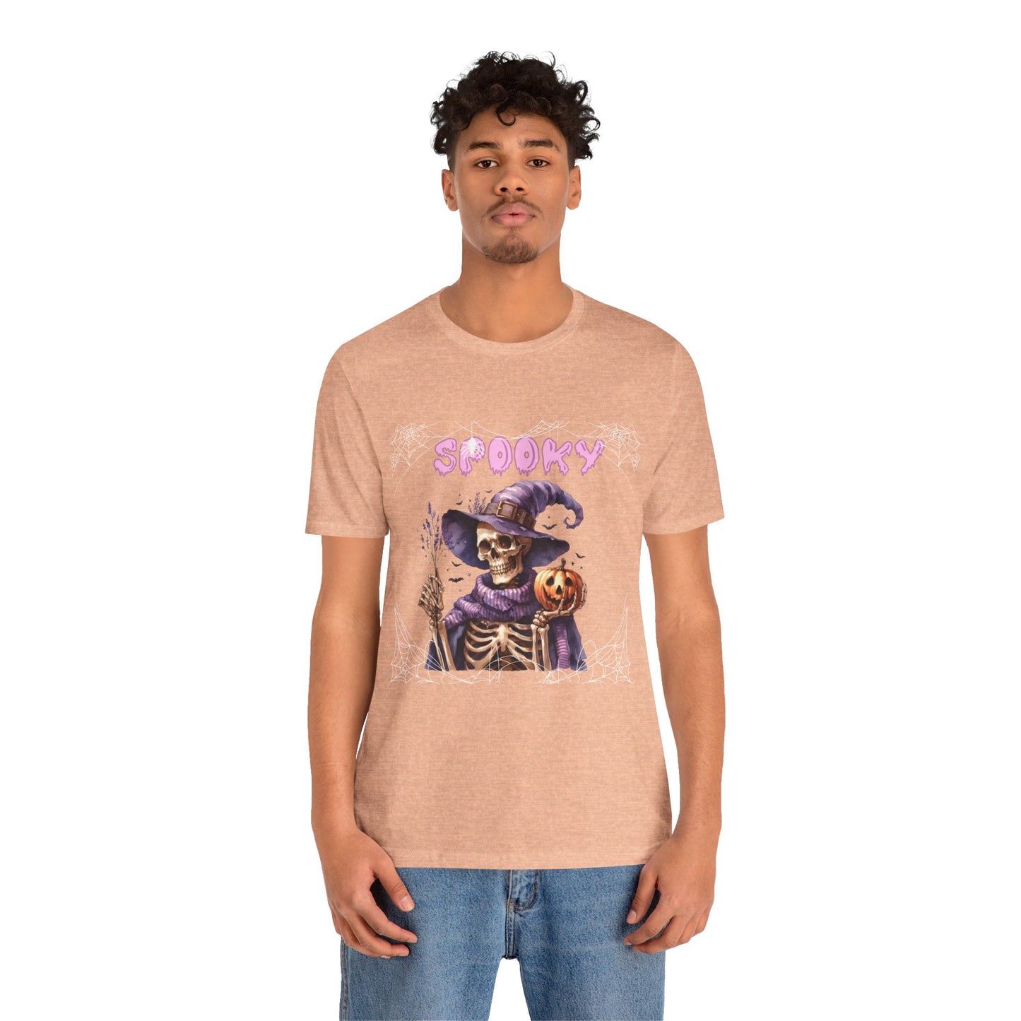 Spooky Skeleton Halloween Tee, Unisex Halloween Shirt, Trick or Treat Apparel, Fall Festivity Clothing, October Celebration Top