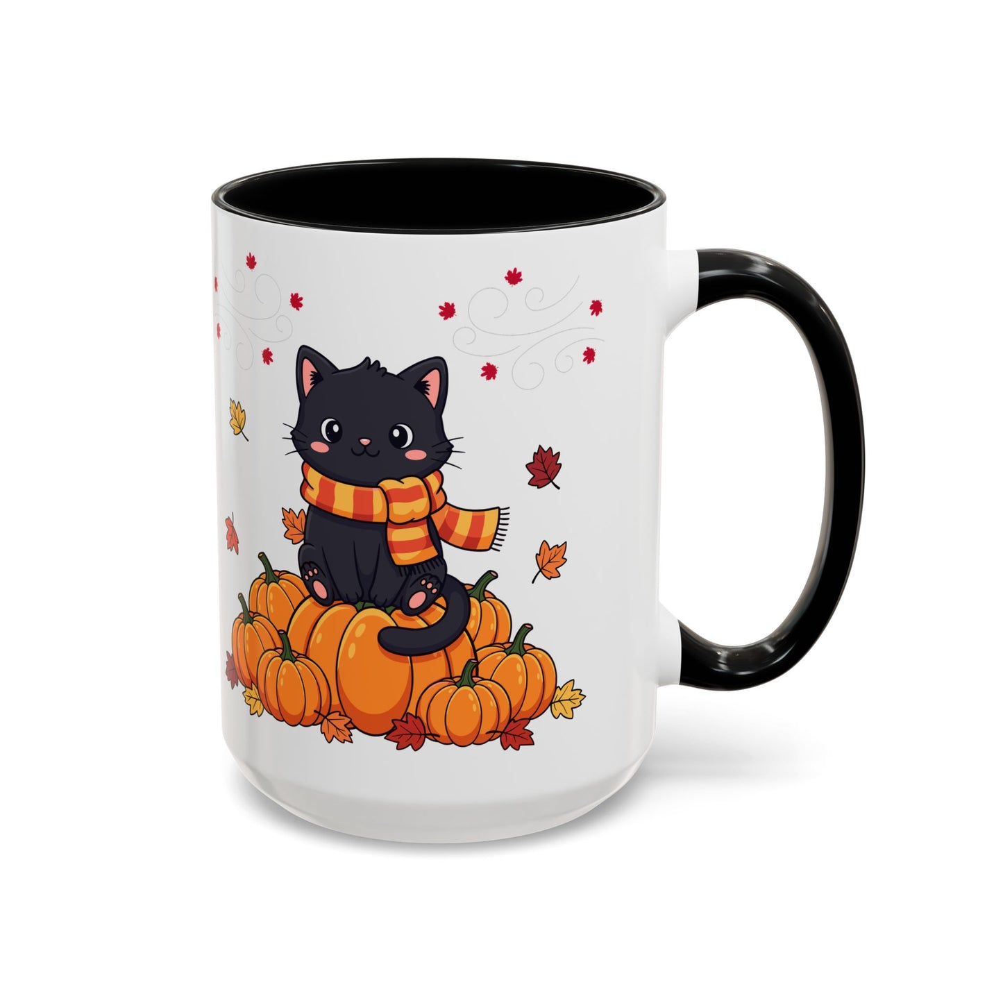 Adorable Pumpkin Cat Coffee Mug