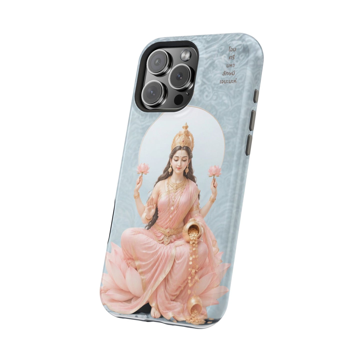 Lakshmi Goddess Phone Case — Magnetic Impact-Resistant Spiritual Protection