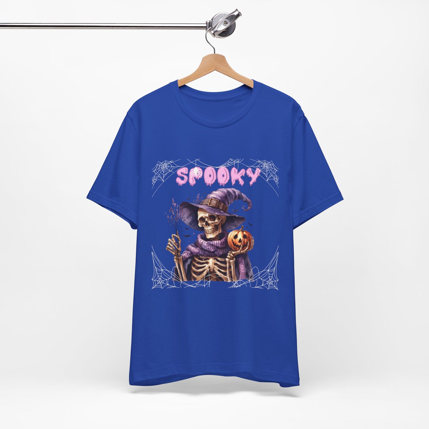 Spooky Skeleton Halloween Tee, Unisex Halloween Shirt, Trick or Treat Apparel, Fall Festivity Clothing, October Celebration Top