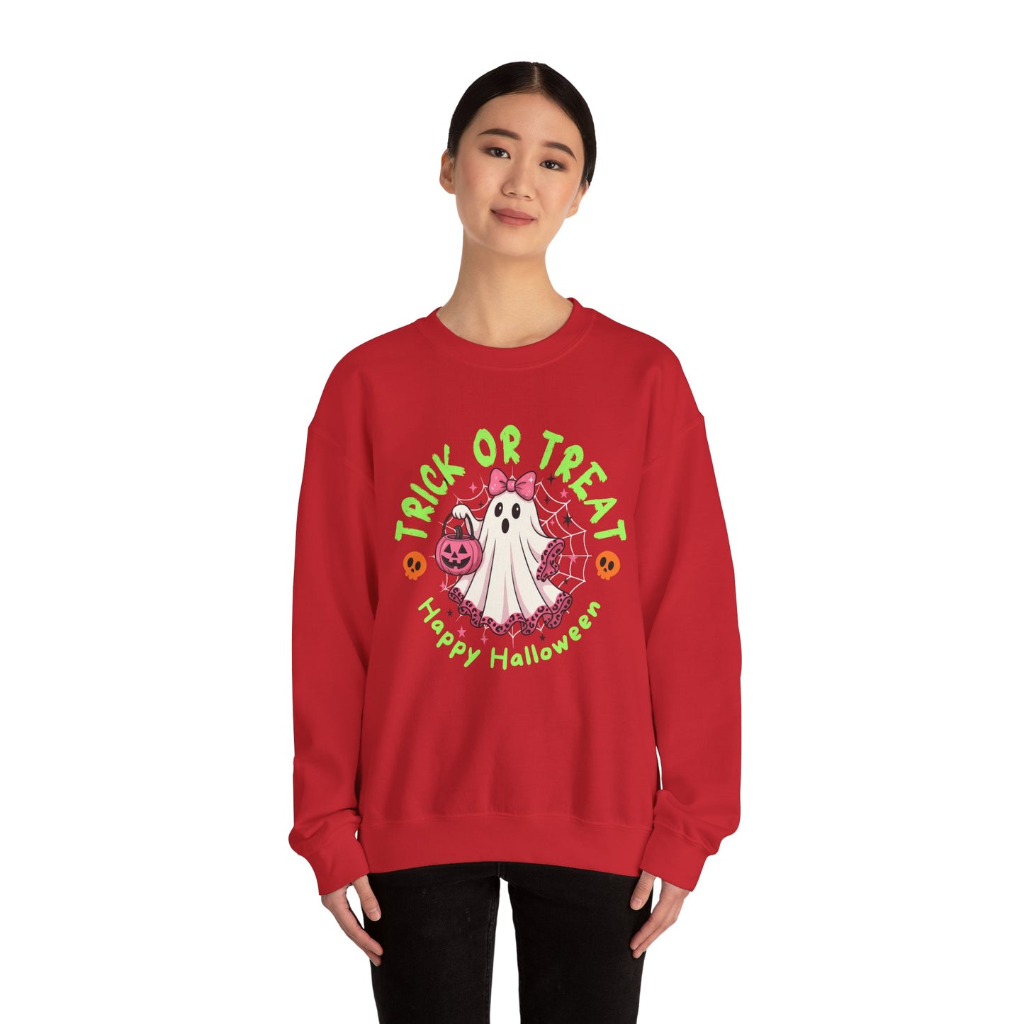 Halloween Ghost Crewneck Sweatshirt, Cozy Fall Gift, Trick or Treat Apparel, Unisex Pullover for Halloween Celebrations, Spooky Season [...]