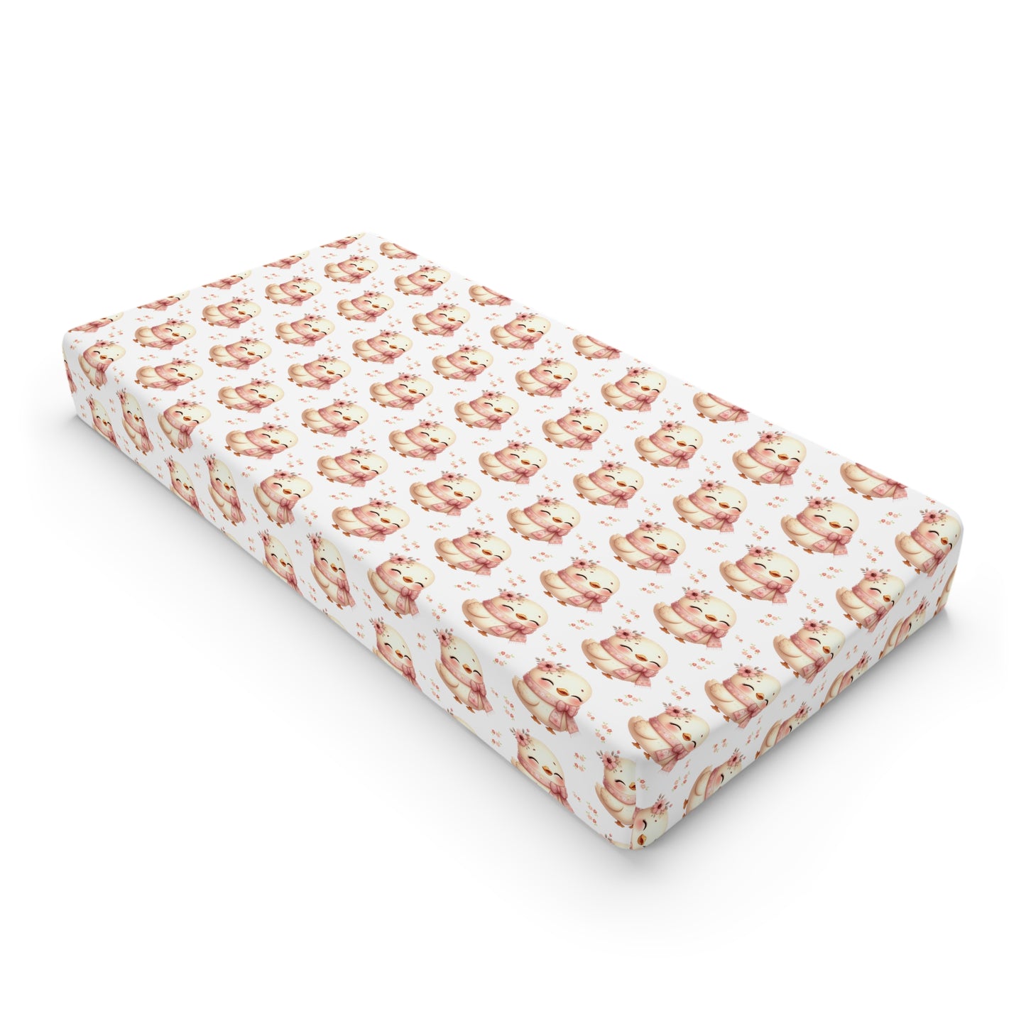 Baby Changing Pad Cover - Cute Watercolor Fox Pattern, Soft Fitted Nursery Bedding