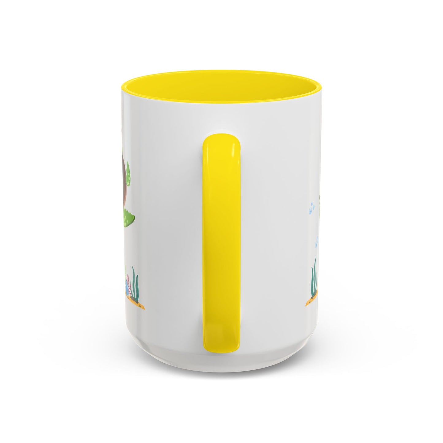 Turtle with seaweed and bubble Coffee Mug