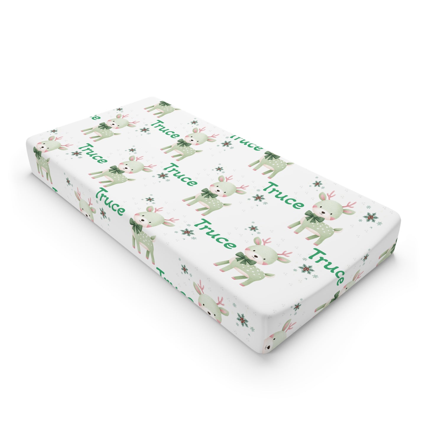 Baby Changing Pad Cover — Personalized Woodland Deer Print (Add Name)