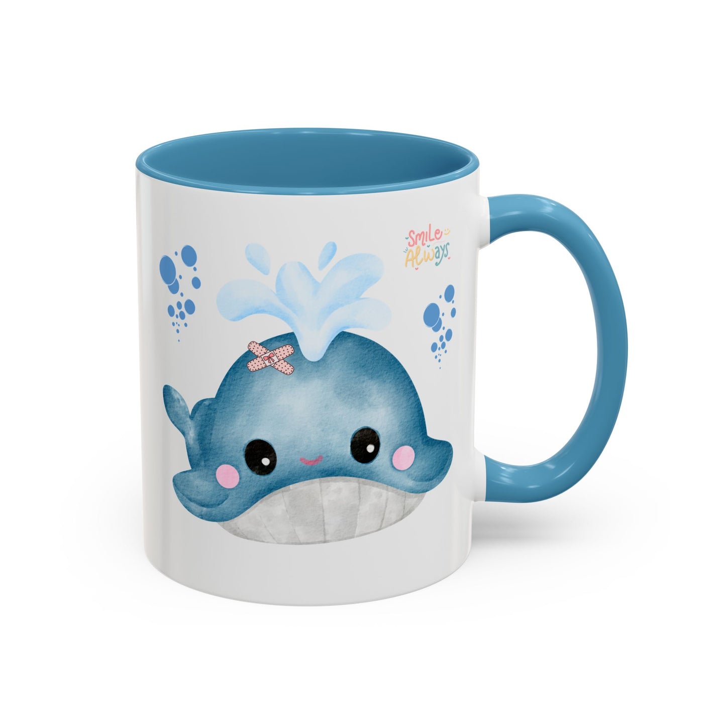 Whale with a bandage and bubble Coffee Mug