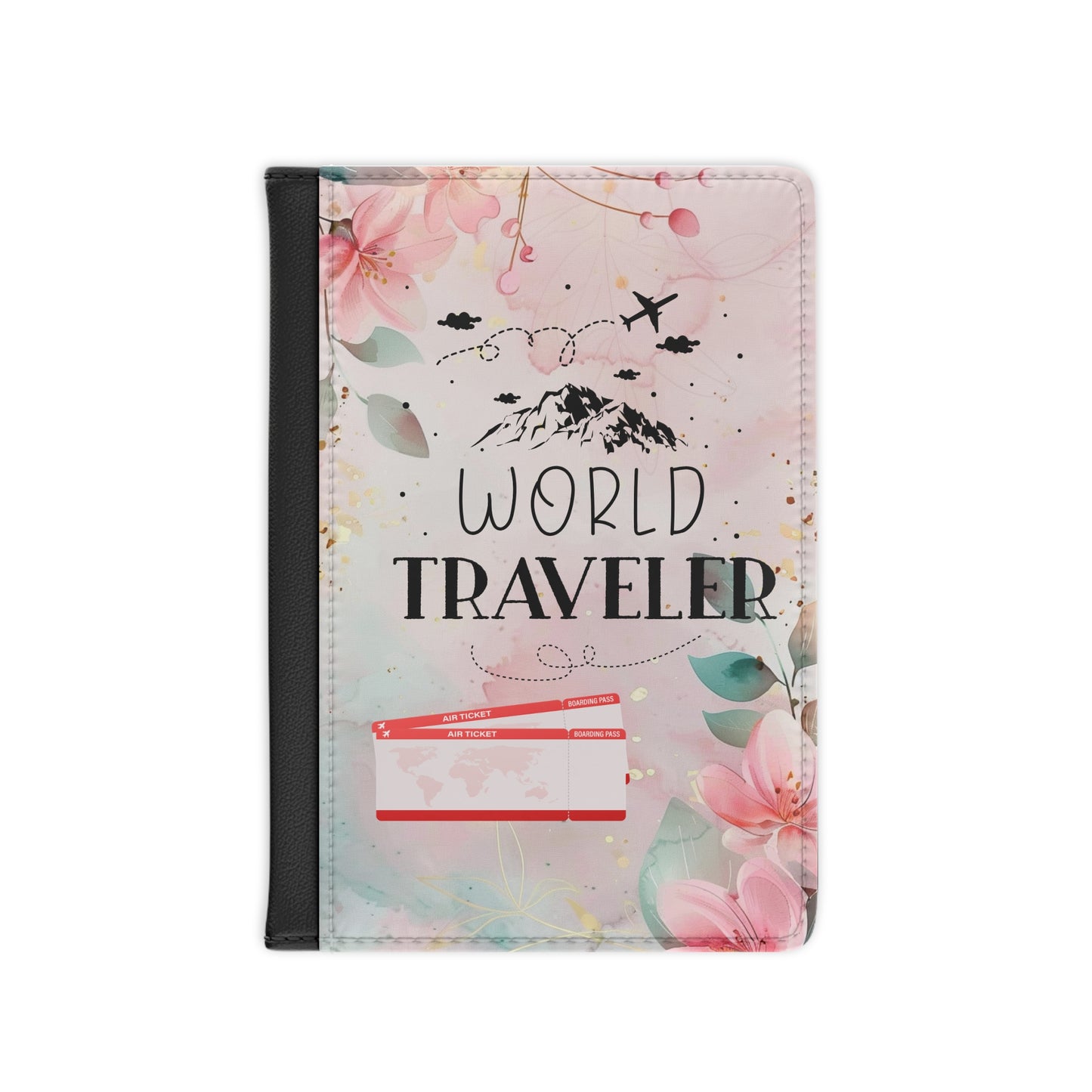 World Traveler Passport Cover — Floral Travel Passport Holder