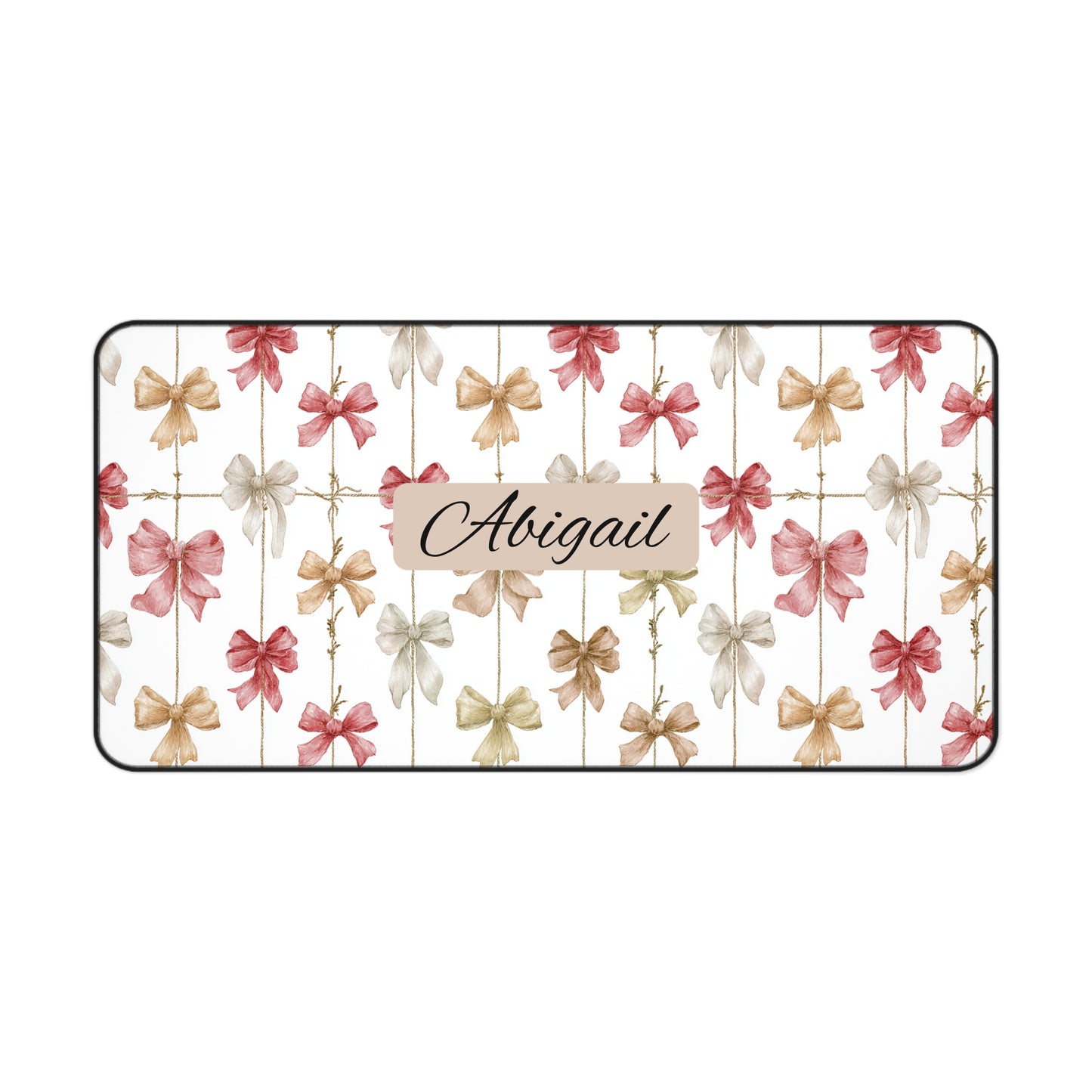 Personalized Floral Desk Mat | Custom Office Decor, Gift for Coworkers, Home Office Essentials, Student Workspace, Mother's Day Gift