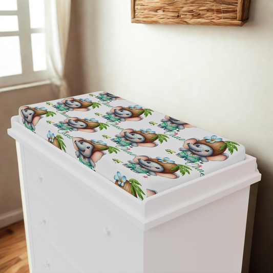 Koala Baby Changing Pad Cover – Cute Jungle Animal Nursery Décor