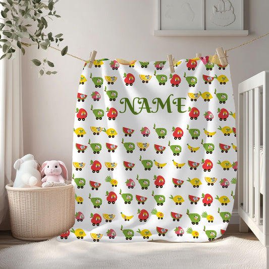 Personalized Velveteen Plush Blanket, Cozy Throw for Kids, Custom Name Blanket, Soft Baby Blanket, Gift for Baby Shower, Nursery Decor