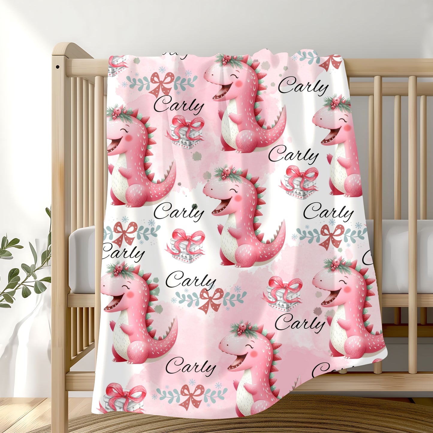 Personalized Dragon Plush Blanket, Soft Baby Blanket, Kids Gift, Nursery Decor, Custom Name Blanket, Gift for Baby Showers