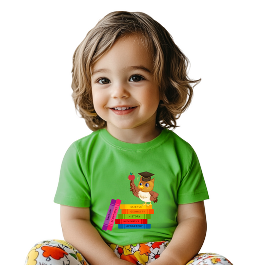Graduation Owl Toddler Tee, Kids Graduation Gift, Cute Animal Shirt, Back to School Outfit, Book Lover Apparel, Preschool Tee