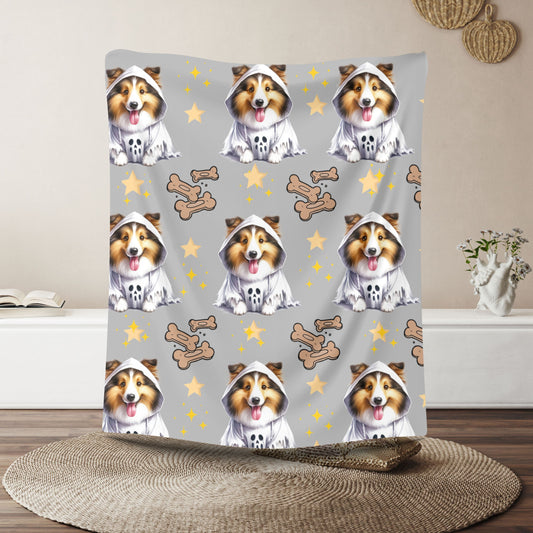 Cozy Dog-Themed Velveteen Plush Blanket | Perfect for Pet Lovers, Home Decor, Gifts, Snuggling, Holidays