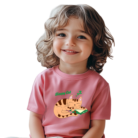 Sleepy Cat Toddler Tee, Cute Kids Shirt, Adorable Toddler Clothing, Cat Lover Gift, Baby Shower Present, Playful Everyday Wear
