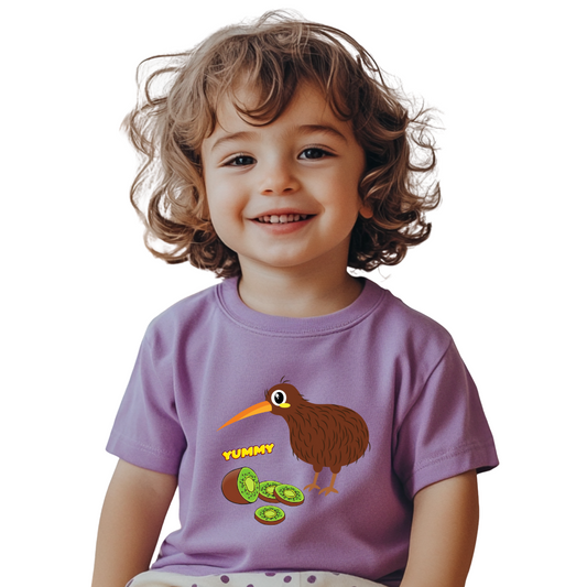Adorable Kiwi Bird Toddler Tee, Cute Kids Shirt, Fun Toddler Gift, Playful Short Sleeve Tee, Baby Shower Present, Summer Outfit