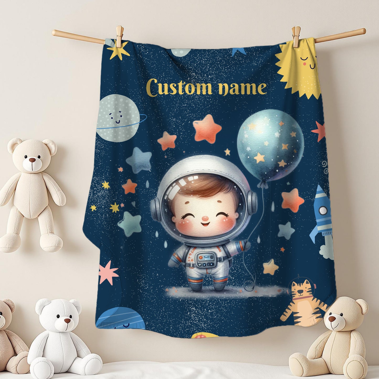 Cosmic Adventure Velveteen Plush Blanket, Soft Kid-Friendly Blanket, Space-Themed Nursery Decor, Cozy Blanket for Kids, Fun Gift for [...]