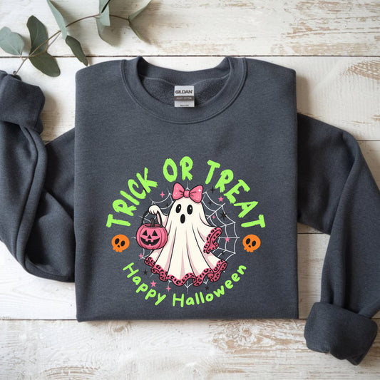Halloween Ghost Crewneck Sweatshirt, Cozy Fall Gift, Trick or Treat Apparel, Unisex Pullover for Halloween Celebrations, Spooky Season [...]