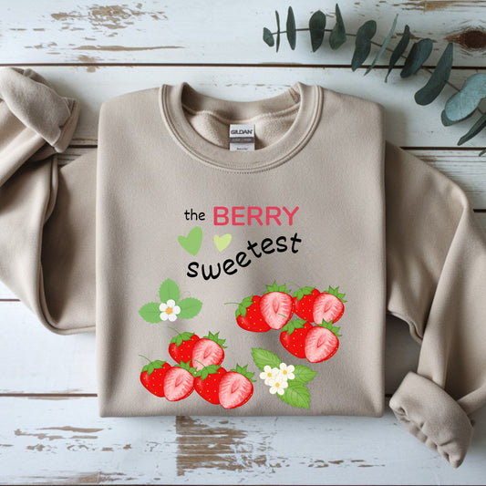 Berry Sweet Unisex Crewneck Sweatshirt - Cozy Gift, Perfect for Fall, Valentine's Day, Strawberry Lovers, Everyday Comfort
