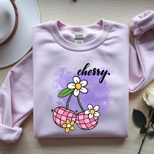 Cherry Blossom Unisex Sweatshirt, Cute Fall Fashion, Cozy Casual Wear, Gift Idea for Friends, Trendy Street Style