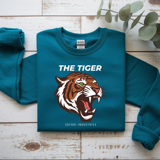 Fierce Tiger Sweatshirt - Unisex Heavy Blend™ Crewneck, Cozy Tiger Graphic, Perfect for Lounging, Gift for Nature Lovers, Casual [...]