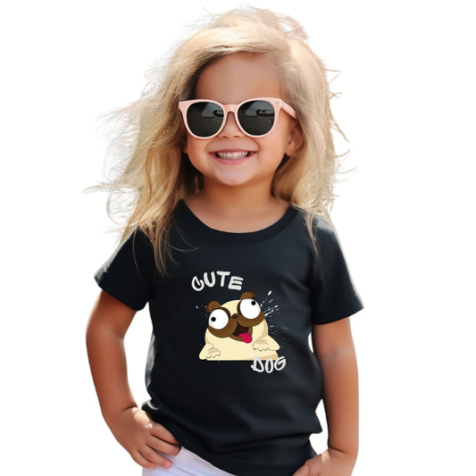 Cute Pug Toddler Tee, Adorable Animal Shirt, Kids Summer Outfit, Birthday Gift, Cute Dog T-Shirt, Playful Graphic Tee