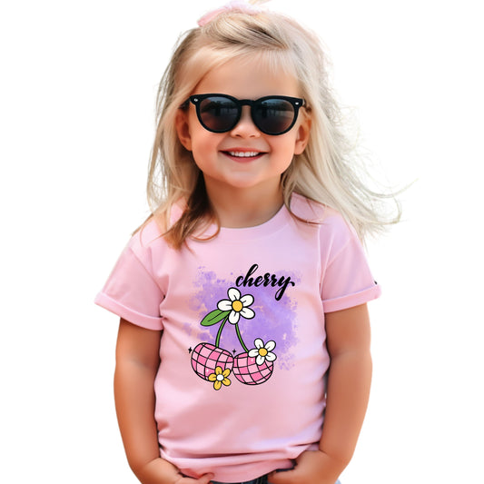 Cherry Blossom Toddler Tee, Cute Kids T-Shirt, Spring Fashion, Gift for Toddlers, Summer Outfit, Playtime Shirt