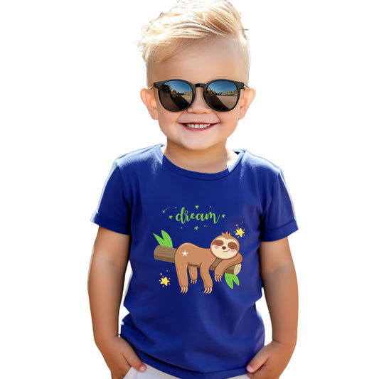 Sloth Dreaming Toddler Tee, Cute Kids' Shirt, Animal Lover Gift, Birthday, Playtime, Sleepy Sloth Tee, Toddler Apparel