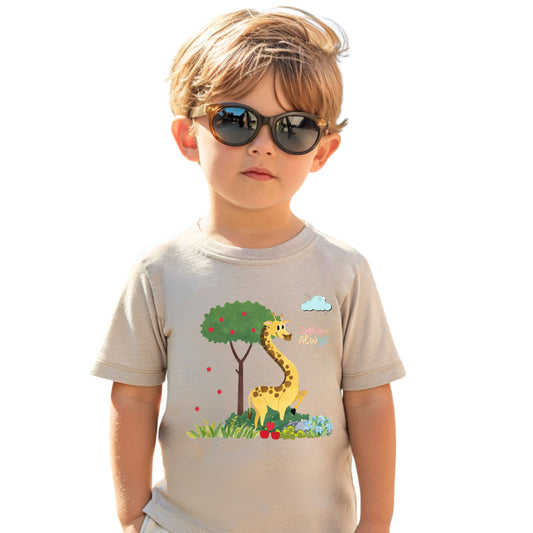 Adorable Toddler Giraffe Tee, Cute Kids Shirt, Playful Summer Top, Toddler Gift, Nature-Themed Children’s Apparel