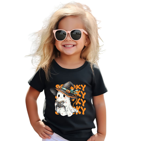 Spooky Ghost Toddler Tee, Halloween Kids Shirt, Cute Toddler Halloween Outfit, Ghost Costume Tee, Toddler Boy Girl Halloween Top