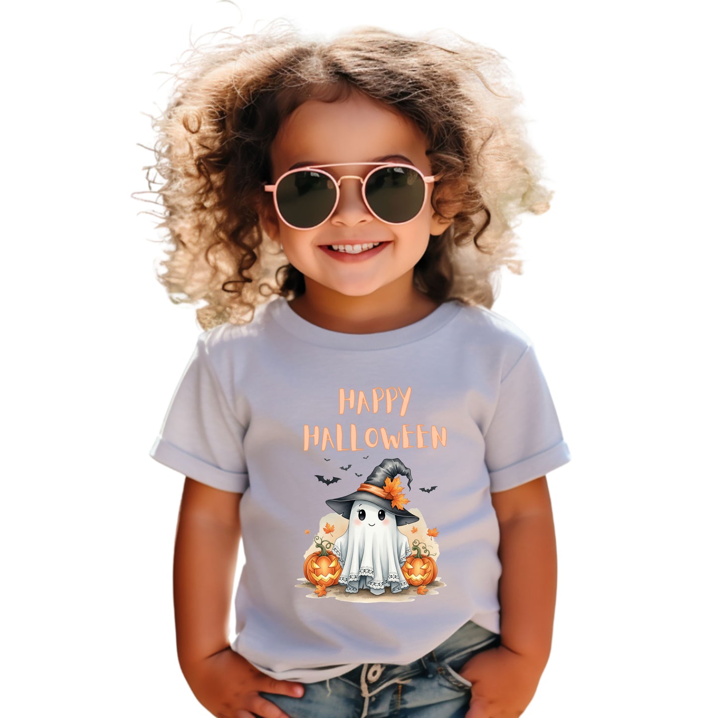 Toddler Halloween Tee, Spooky Ghost Shirt, Cute Kids Halloween Costume, Fall Celebration Top, Pumpkin Themed Tee