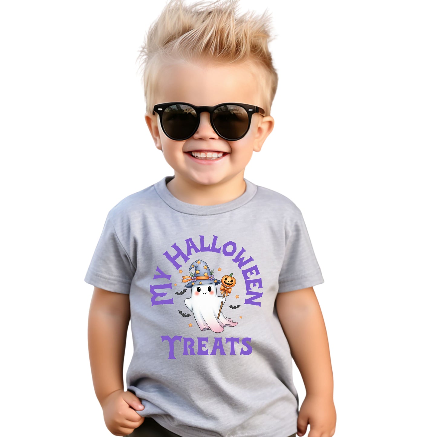 Toddler Halloween Tee, Cute Ghost T-Shirt, My Halloween Treats Shirt, Kids Halloween Costume, Fun Toddler Apparel, Spooky Season Tee