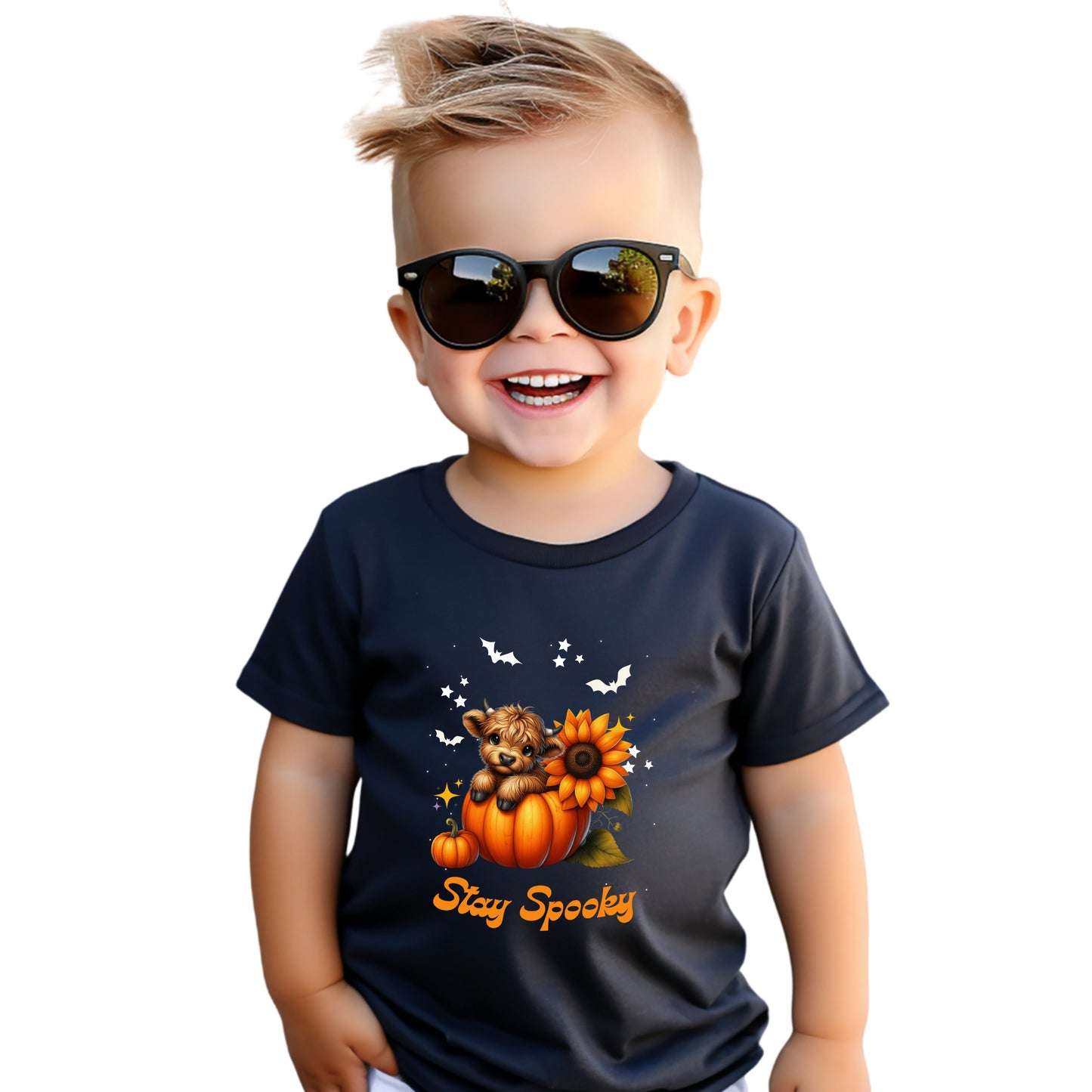 Toddler Halloween T-Shirt, Cute Pumpkin Tee, Stay Spooky Shirt, Toddler Fall Apparel, Kids Halloween Costume