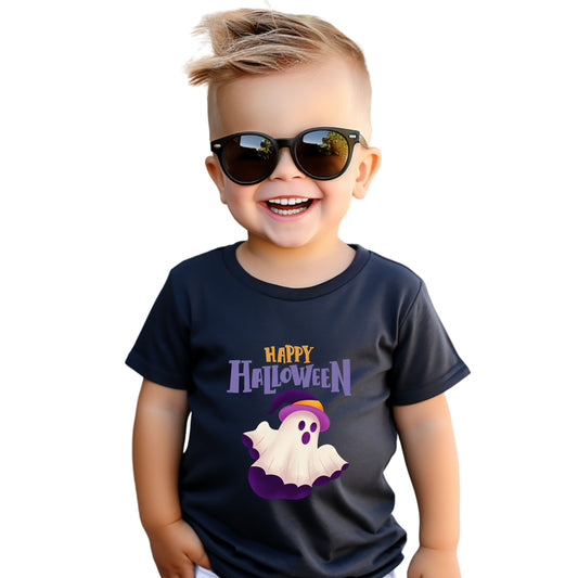 Happy Halloween Toddler Tee, Kid's Ghost T-Shirt, Halloween Costume Shirt, Toddler Halloween Apparel, Cute Halloween Outfit